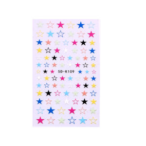 TSZS nuovo arrivo 5D adesivi per unghie a cuore in rilievo sottile adesivo per unghie a stella resistente tatuaggio per Manicure con cursore autoadesivo di bellezza completa - Product Image 6