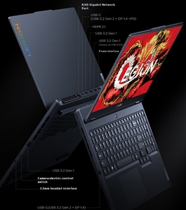Ordinateur portable de jeu Lenovo Legion R7000, emballage d'origine, 16 Go de RAM, 512 Go de SSD, RTX4060, écran HD 144 Hz, gris, nouveau clavier anglais - Product Image 5