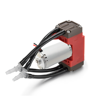 Sikat Motor 7.2L/Min DC, pompa udara diafragma mikro kepala ganda elektrik kecil FKM antikarat 12V 24V