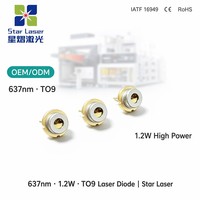 Diode laser rouge originale Ushio HL63283HD 638nm 1200mW TO-9 pour module de projection laser à haute saturation