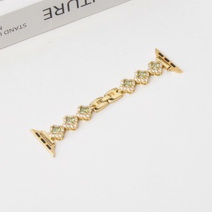 Correa Compatible con iWatch S9, Correa de Metal con Diamantes de Imitación para Apple Watch de 12mm, 14mm, 18mm, 20mm, 22mm, en Plata, Champán, Oro Rosa y Negro - Product Image 4