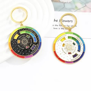 Color <strong>Wheel</strong> Rotatable Keychain Creative Turntable Color <strong>Wheel</strong> Charm Aesthetic Arts Gifts <strong>Key</strong> Holder for Artists <strong>Fashion</strong> Jewelry - Product Image 5