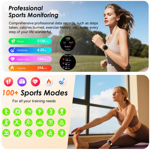 Nuovo AMOLED AM28 1.32 pollici <span class=keywords><strong>oro</strong></span> Smart Watch con il sonno ciclo mestruale monitoraggio femminile di drenaggio della salute femminile <span class=keywords><strong>Smartwatch</strong></span> da donna - Product Image 5