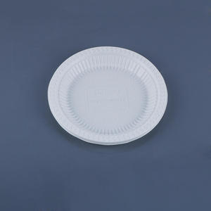 PLA eco-frindly disposable plastic plates wedding,7 inch round plate ,food fruit plate