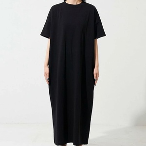 Nuovo Arrivo: Abito T-Shirt in Cotone Giapponese per Donna, Vestito Lungo Estivo Semplice e Versatile per Uso Quotidiano, OEM - Product Image 2