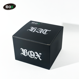 Cao cấp sang trọng chần đen biểu tượng tùy chỉnh cá nhân đôi hai mặt các tông Mũ bóng chày Trucker Hat Hộp bao bì - Product Image 3