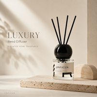 Coffret Cadeau Diffuseur à Bâtonnets Personnalisé 50ml, Lot de 3 Parfums Mixtes, Parfum d'Ambiance Marque Blanche pour la Vente au Détail, Spas, Hôtels et Boutiques