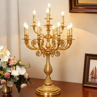 Lampe de bureau dorée luxueuse et simple Meerosee, alimentée par courant alternatif, à intensité variable, pour la maison, la chambre à coucher, le chevet et la lecture au bureau TL8857