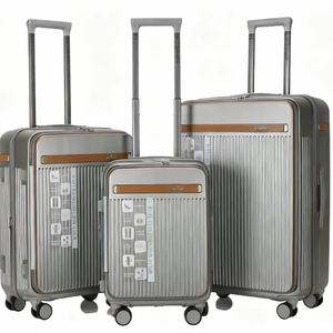 Valise thermoformée en PC avec poche avant, chariot en aluminium et roues pivotantes, couleur assortie au corps et serrure TSA intégrée - Product Image 1