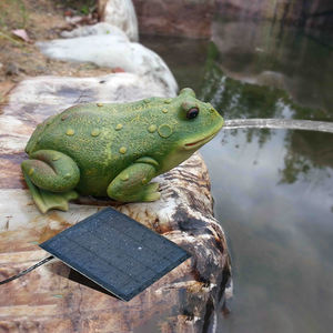 Extérieur Résine Grenouille Animal Jardin Eau Caractéristiques Cour <span class=keywords><strong>Balcon</strong></span> Ornement <span class=keywords><strong>solaire</strong></span> cascade <span class=keywords><strong>fontaine</strong></span> - Product Image 2
