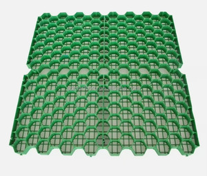 Grille de gazon verte durable pour parking, pavé en briques, grille de <span class=keywords><strong>pelouse</strong></span> plate, résistante à la pression et à l'usure, géogrille - Product Image 6