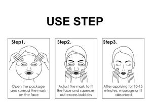 قناع الوجه المبيض والجميل من Moika المصنع مباشرة بخلاصة البرتقال وفيتامين C والصبار، لترطيب عميق وتنعيم البشرة مع هيالورونات الصوديوم - Product Image 5