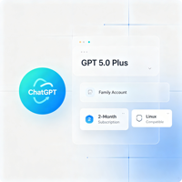 Suscripción Familiar GPT-5 Plus de 2 Meses, Compatible con Gráficos y Multimedia, Compatible con Linux