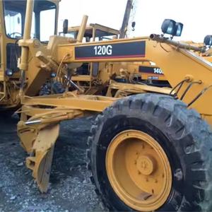 Máquina de construcción popular Motor original usado CAT 120H 120G 120K Motoniveladoras Maquinaria en buenas condiciones para la venta - Product Image 1