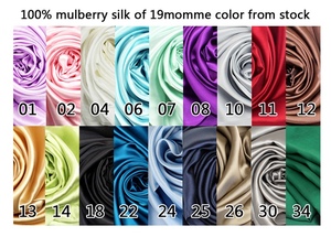 <strong>Wholesale</strong> THXSILK Non-toxic 100% Pure Mulberry <strong>Silk</strong> <strong>Fabric</strong> 19MM Plain Dyed <strong>Charmeuse</strong> - Product Image 5