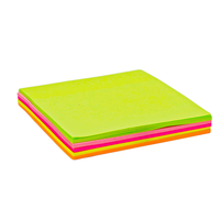 Cubes de notes autocollantes personnalisables durables en gros, 3x3 pouces, 5 couleurs, 100 feuilles par bloc, papeterie pour étudiants