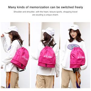 Wholesale Customizable Fashion Polyester Waterproof Unisex <b>Drawstring</b> <b>Backpack</b> Logo Imprint 20-38L Capacity for Sport Gym Use - Product Image 3