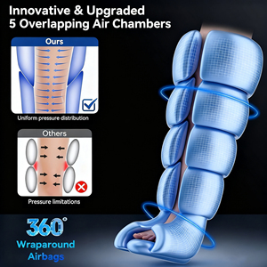 Masajeador <span class=keywords><strong>de</strong></span> <span class=keywords><strong>Piernas</strong></span> Inalámbrico <span class=keywords><strong>de</strong></span> Compresión <span class=keywords><strong>de</strong></span> Aire con 5 Cámaras, Botas <span class=keywords><strong>de</strong></span> Recuperación Portátiles <span class=keywords><strong>para</strong></span> Atletas, Alivio del Dolor, Drenaje Linfático - Product Image 2