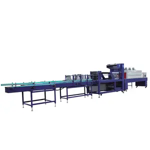 Automatische Hoge Snelheid Pe Film Krimpen Verwarming Tunnel Stretch Pallet Wikkelen Verpakking Verpakking Machine Wrapper Voor Fles Water