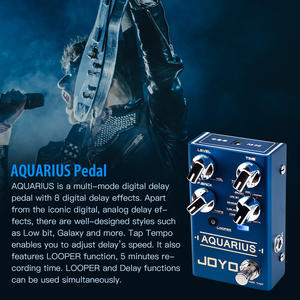 Pédale de retard pour guitare JOYO R-07, 8 effets de retard numériques, looper de 5 minutes, pédale de retard et de looper multi-modes avec PLAY/<span class=keywords><strong>DUB</strong></span>/STOP/DELETE - Product Image 3