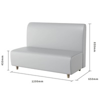 Banc en velours moderne de haute qualité, multicolores, pour restaurant, canapé, mobilier de salle à manger, ensemble de chaises pour café