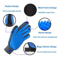 Gants et brosses efficaces pour l'élimination des poils pour chiens et chats, gant de bain en silicone double face pour toilettage des animaux, outil facile pour l'élimination des poils d'animaux