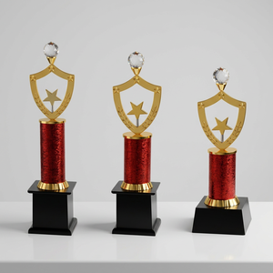 Trofeo de Diamante de Metal Fundido a Presión Portátil de Alta Calidad con Impresión UV y Grabado Láser, Artesanía de Precisión, Temática Competitiva - Product Image 1