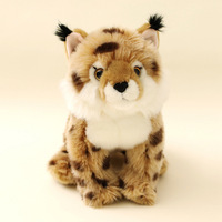 Jouets en peluche d'animaux de la jungle fabriqués en usine, poupées douces d'animaux de safari, tigres, lions, lémurs, éléphants en coton PP, doudous