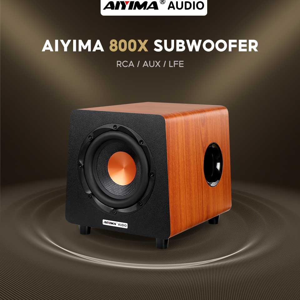 AIYIMA 800X サブウーファー 150W 8インチ アクティブスピーカー 重