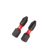 Jeu de tournevis cruciformes électriques Ph2 à tête cruciforme magnétique 25mm Foret noir multifonctionnel de qualité industrielle OEM personnalisable