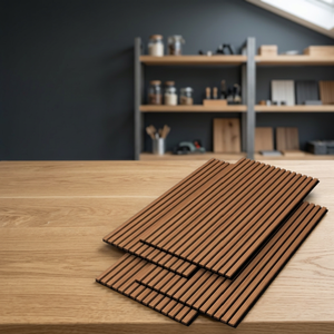 Paneles Acústicos de Techo de Madera de Diseño Europeo con Material MDF, 90% de Reducción de Ruido, Paneles Acústicos Insonorizantes para Pared - Product Image 3