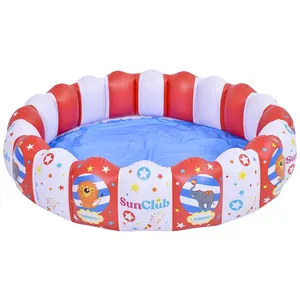 2024 Fábrica personalizado dimensões impressão PVC inflável piscina dobrável piscina exterior Round Designer Play Pool