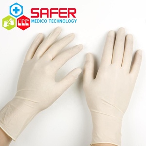Gants d'examen jetables en latex sans poudre imperméable de qualité alimentaire léger respirant flexible mince épaisseur malaisie - Product Image 6