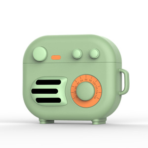 Sans fil rétro radio conception <span class=keywords><strong>de</strong></span> charge <span class=keywords><strong>remplacement</strong></span> écouteur cas pour <span class=keywords><strong>airpods</strong></span> pro 1 2 mac pour ipod casque couverture - Product Image 3