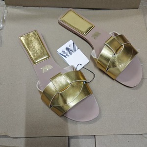 Sandalias Casuales <span class=keywords><strong>de</strong></span> <span class=keywords><strong>Moda</strong></span> para Mujer, Sandalias con Decoración Metálica, Pantuflas Planas para Mujer, Sandalias Modernas para Mujer - Product Image 3