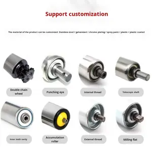 Новые промышленные опорные ролики из нержавеющей и углеродистой стали с подшипниками, без привода, для конвейерных лент, оцинкованные ролики - Product Image 4