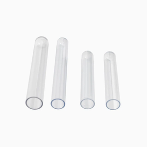 Tubes à essai en plastique PET transparents à fond rond de 5 ml et 10 ml pour accessoires de prélèvement sanguin - Product Image 3