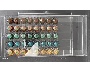 Estante de Almacenamiento para Cápsulas de Café <span class=keywords><strong>Nespresso</strong></span>, Exhibidor, Caja de Almacenamiento, Exhibición y Almacenamiento Modernos para Cocina y Oficina - Product Image 1