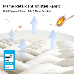 Colchón de cama doble de grado de protección contra incendios para Hotel, espuma viscoelástica para dormir mejorada con masaje, bobina de resorte enrollable en caja plegable - Product Image 2