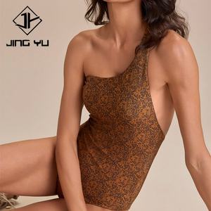 Traje de Baño de una Sola Manga con Estampado de Leopardo, Fabricación OEM, Alta Calidad, Ecológico, de Nailon - Product Image 2