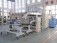 Machine chaude de stratification de fonte pour le tissu au tissu.