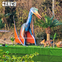 Statue en métal de modèle de parc de dinosaures animatroniques d'intérieur imperméable pour l'espace public de centre commercial ou l'utilisation d'aéroport