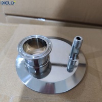 Couvercle à extrémité plate à trois pinces en acier inoxydable de 4 pouces à utiliser pour les colonnes à trois pinces