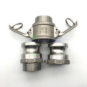 Высококачественный быстроразъемный соединитель Camlock 1/2-4 дюйма, соединитель труб типа A + D/B + F, фитинги Camlock для домашнего пивоварения, адаптер с зазубринами MPT FPT - Product Image 2