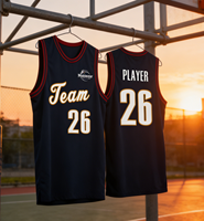 Camiseta de Baloncesto de Malla Transpirable Birdseye de 180 GSM, de Secado Rápido y Absorción de Humedad, Personalizable al por Mayor