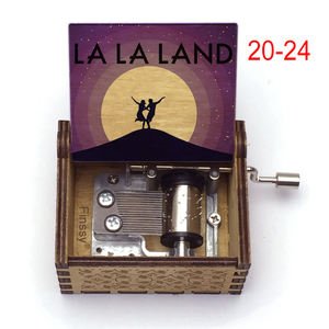 Caja de música de madera <span class=keywords><strong>La</strong></span> <span class=keywords><strong>Land</strong></span> Hand Crank 18 Note Movie Musical Theme admite personalización regalo de cumpleaños - Product Image 5