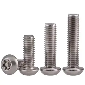 M2-M10 304 stainless steel round head screws without pin with column core pan head bolts