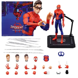 Bonecos de ação Marvel Mil Valores Prática SV AÇÃO Homem-Aranha Universo paralelo Modelo de Boneco Móvel Fat Peter Parker