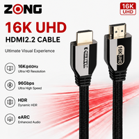 Câble Ultra96 pour 2.2 96 Gbps 16K 60 Hz haute vitesse avec gaine en nylon et blindage combiné OEM