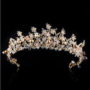 Couronne de mariée de <span class=keywords><strong>luxe</strong></span> en cristal pour mariage, tiare hawaïen, pour femmes et filles, accessoires pour cheveux, à la mode, nouvelle collection 2020 - Product Image 1